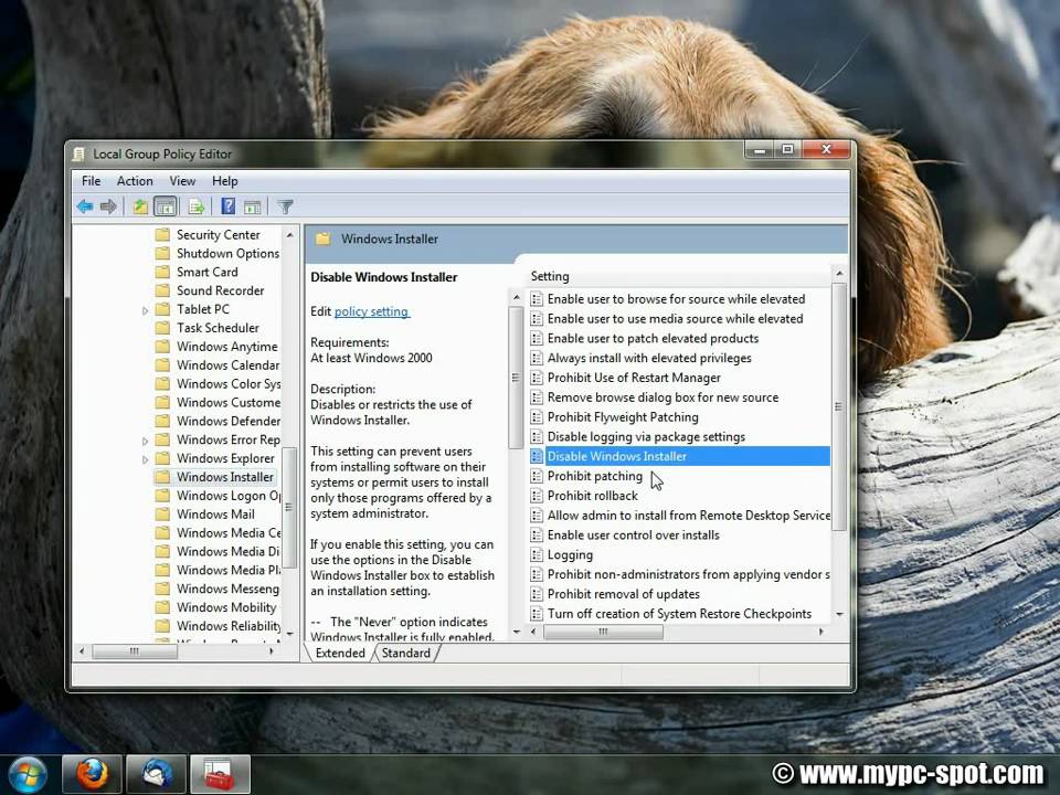 How To Disable Windows Installer